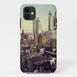 Vintage New York City America skyscrapers iPhone 11 Case