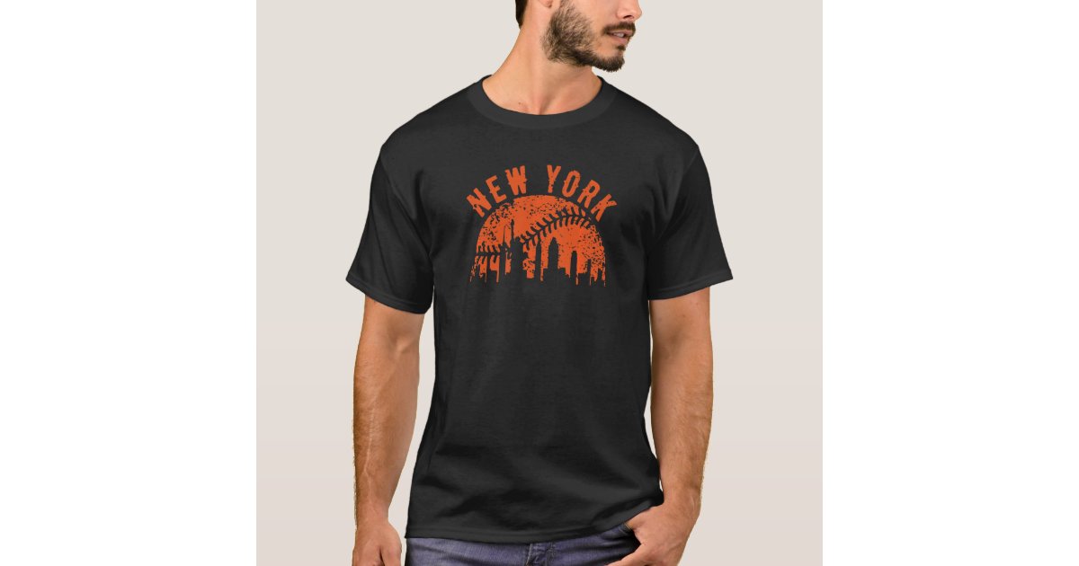  Vintage, New York City, Baseball T-Shirt : Sports