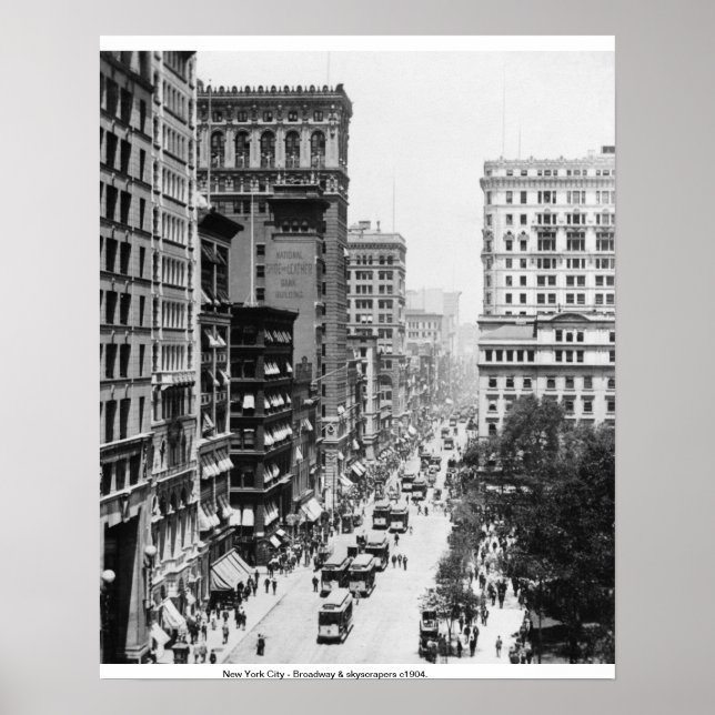 Vintage New York City, Broadway poster (Front)