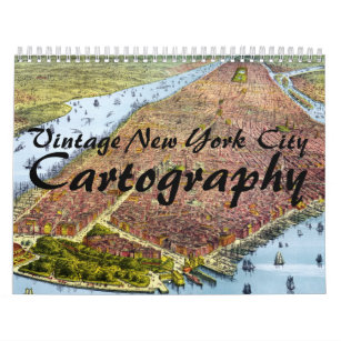 Vintage New York City Cartography Calendar