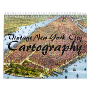 Vintage New York City Cartography Calendar (2015)