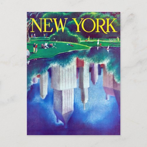 Vintage New York City Central Park Travel Postcard