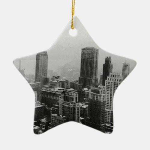 Vintage New York City Ceramic Ornament