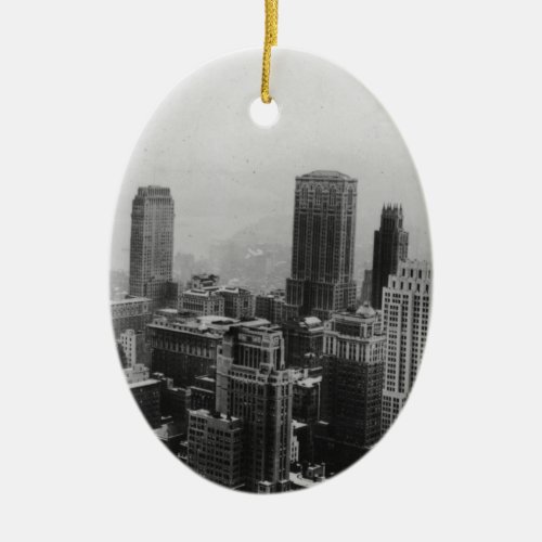 Vintage New York City Ceramic Ornament