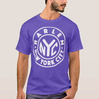 Vintage New York City Circle Harlem White T-Shirt