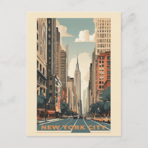 Vintage New York City Empire State Building Travel Postcard
