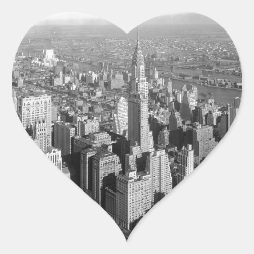 Vintage New York City Heart Sticker