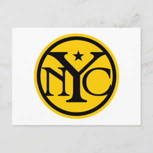 Vintage New York City Logo Postcard