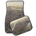 Vintage New York City, Manhattan, Brooklyn Bridge Car Mat