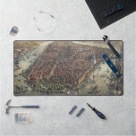 Vintage New York City, Manhattan, Brooklyn Bridge Desk Mat
