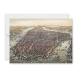 Vintage New York City, Manhattan, Brooklyn Bridge Invitation
