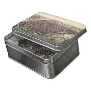 Vintage New York City, Manhattan, Brooklyn Bridge Jigsaw Puzzle