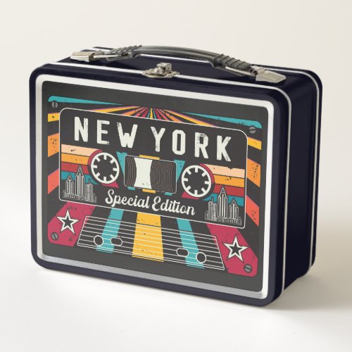 Vintage New York City Metal Lunch Box