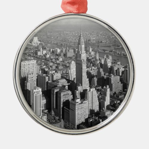 Vintage New York City Metal Ornament