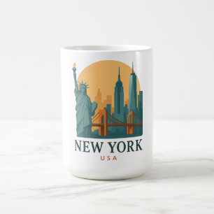 Vintage New York City – Minimalist Travel  Coffee Mug