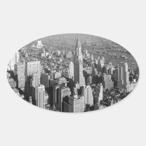 Vintage New York City Oval Sticker