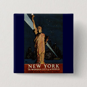 Vintage New York City Pinback Button