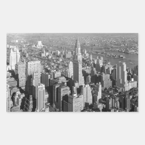 Vintage New York City Rectangular Sticker