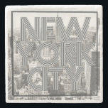 Vintage New York City Stone Coaster<br><div class="desc">Vintage New York City Stone Coaster</div>