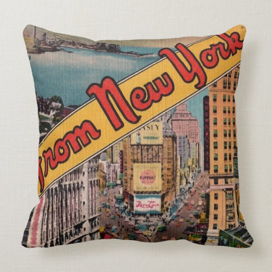 Vintage New York City Throw Pillow Zazzle Com