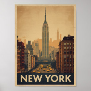 Vintage New York City Travel Poster