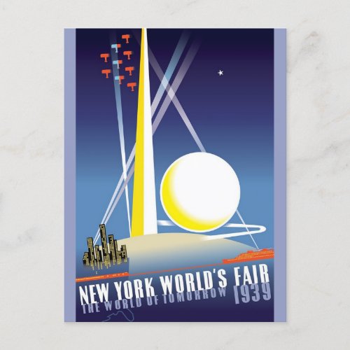 Vintage New York City Worlds Fair Postcard