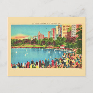 Vintage New York City's Central Park Postcard