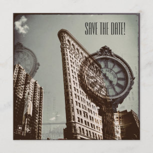 Vintage New York fifth avenue Save The Date
