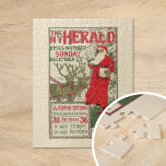 Vintage New York Herald Christmas Edition Jigsaw Puzzle<br><div class="desc">The New York Herald; XMAS Number (1896) | This vintage The New York Herald illustration from December 1896, designed by Louis Rhead, features a charming vintage Christmas scene with Santa Claus and his reindeer. The artwork captures the magic of the holiday season with a vibrant, festive design. Rhead’s detailed ornamentation,...</div>