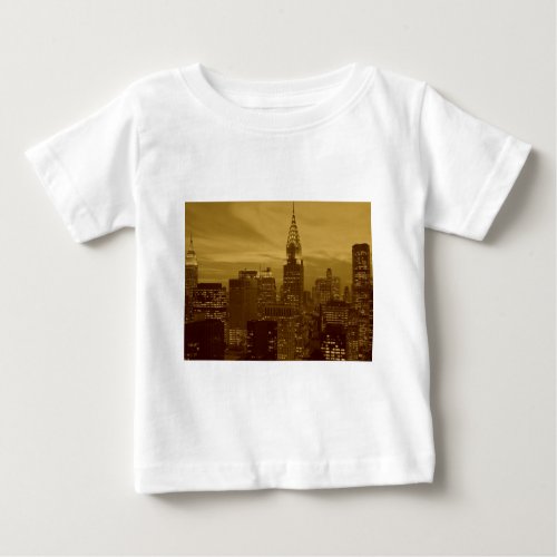 Vintage New York Manhattan Baby T_Shirt