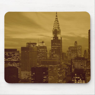 Vintage New York Manhattan Mouse Pad