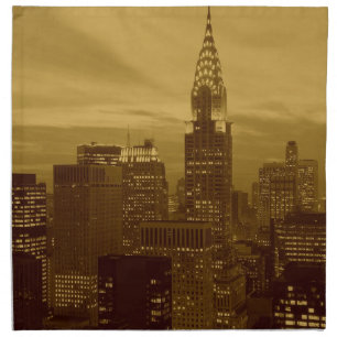 Vintage New York Manhattan Napkin