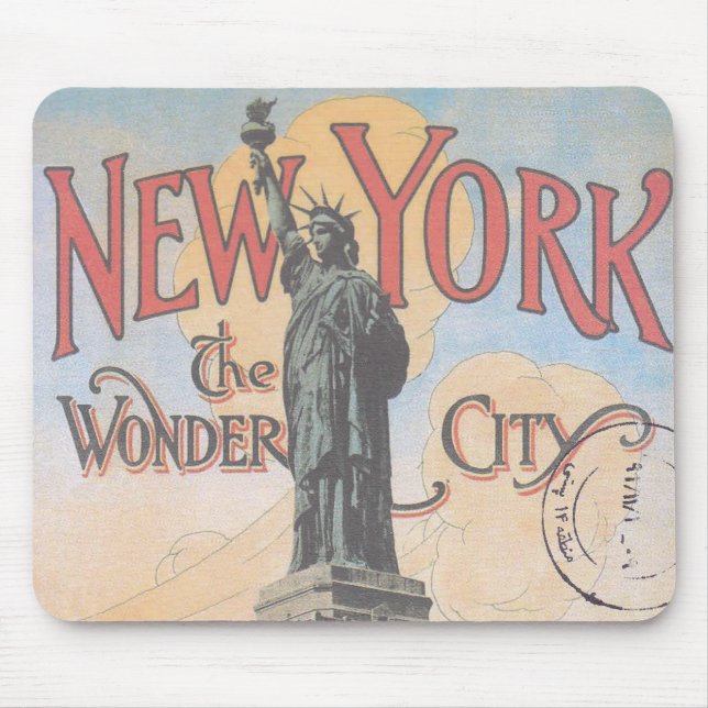 Vintage New York Mouse Pad (Front)