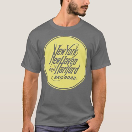 Vintage New York New Haven and Hartford Railroad N T_Shirt