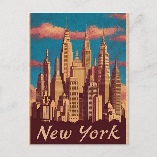 Vintage new york postcard (Front)