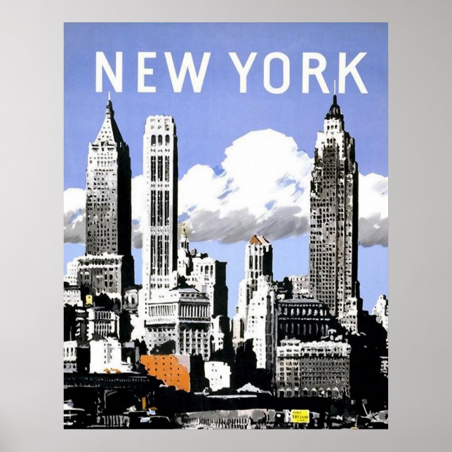Vintage New York Poster (Front)