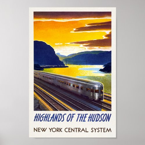 Vintage New York Railway Poster
