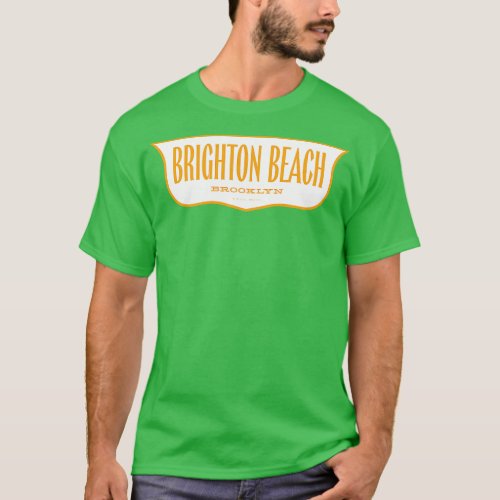 Vintage New York Shield Brighton Beach Brooklyn T_Shirt