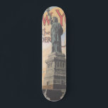 Vintage New York Skateboard<br><div class="desc">This vintage design has been created using a 1900’s vintage ‘New York Statue Of Liberty, The Wonder City’ postcard. The design features the Statue of Liberty standing tall amongst a breeze which is depicted by the use of clouds that appear to be moving. There are seagulls flying around and ocean...</div>