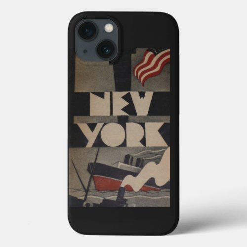 Vintage New York Travel iPhone 13 Case