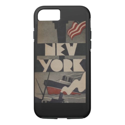 Vintage New York Travel iPhone 7 Case