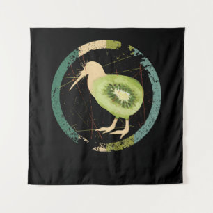Vintage New Zealand Kiwi Tapestry