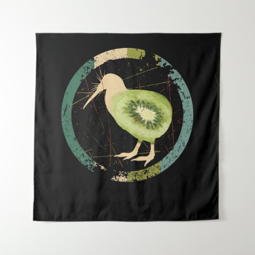 Vintage New Zealand Kiwi Tapestry