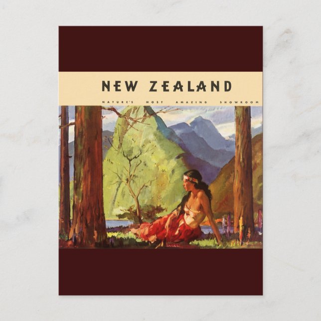 Vintage New Zealand Postcard (Front)