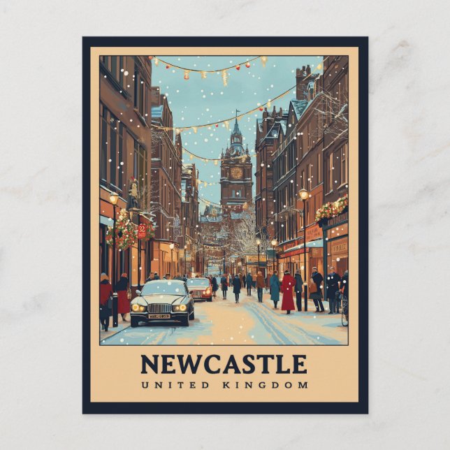 Vintage Newcastle  Postcard (Front)