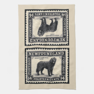 Vintage Newfoundland Dog Kitchen Towel