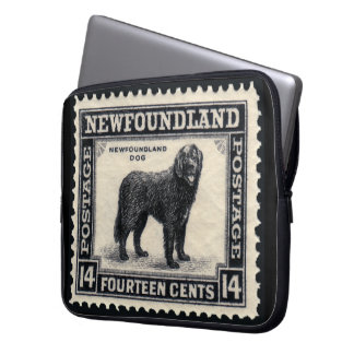 Vintage Newfoundland Dog Laptop Sleeve