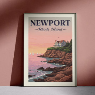 Vintage Newport Rhode Island Poster