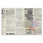 Vintage News Paper 10x15 Decoupage Tissue Paper