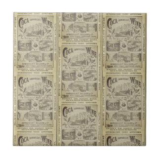 Vintage Newspaper Advertising Kitchen Ceramic Tile